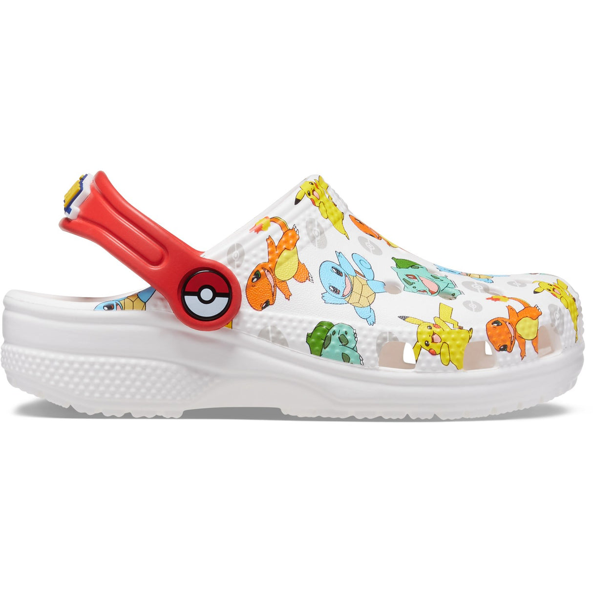 Crocs White/Multi Classic Pokemon Clog