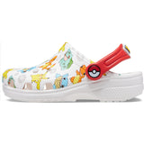 Crocs White/Multi Classic Pokemon Clog