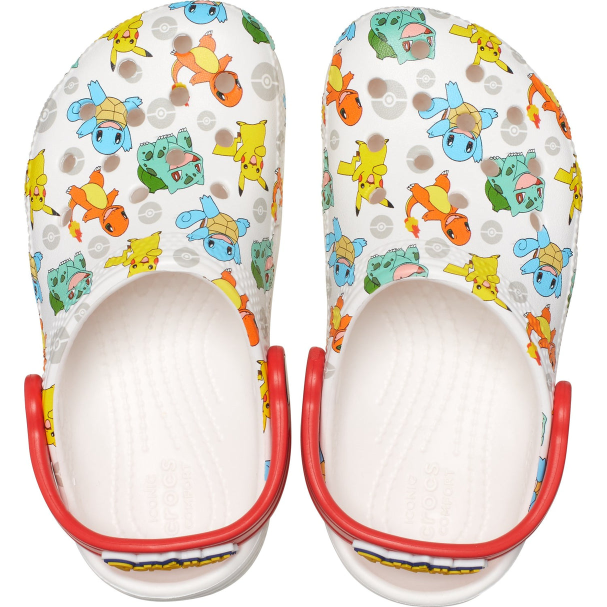 Crocs White/Multi Classic Pokemon Clog