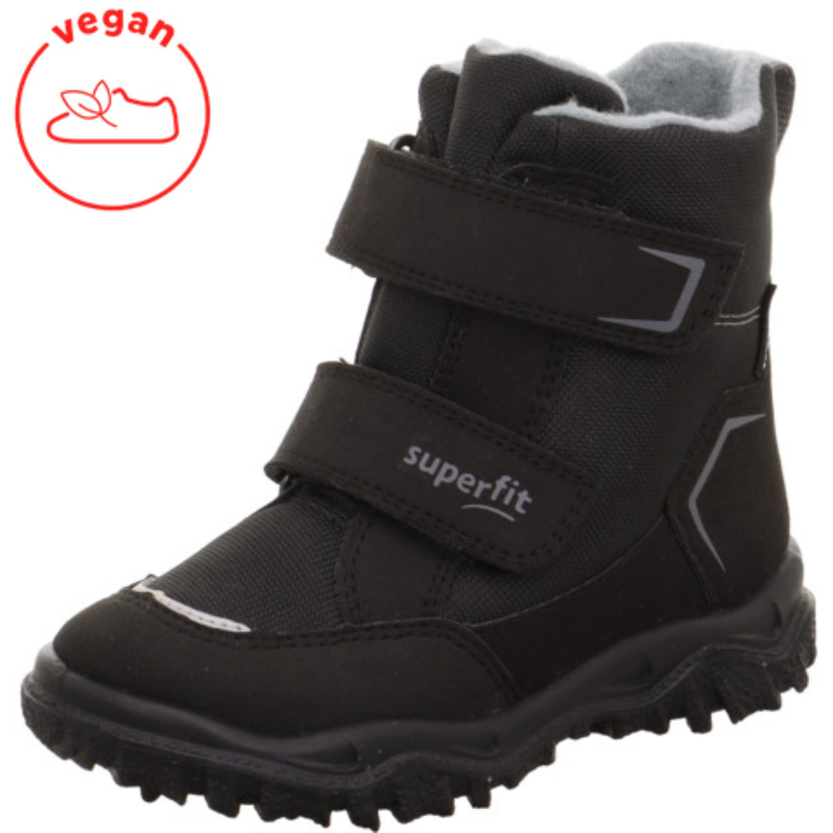 Superfit Black/Light Grey Husky Boots With Warm Lining