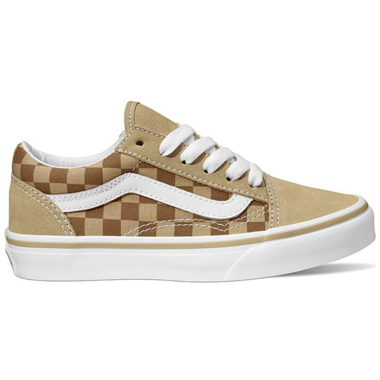 VANS Neutral Checkerboard BROWN/TRUE WHITE Old Skool Neutral Checkerboard