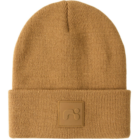 Name It Brown Sugar Malik Knit Beanie Badge