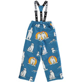 Småfolk Solid Blue Snow Pants Med Isbjørne