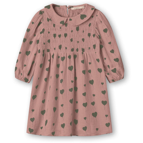 Fliink Glazed Ginger Aop Love Ls Dress