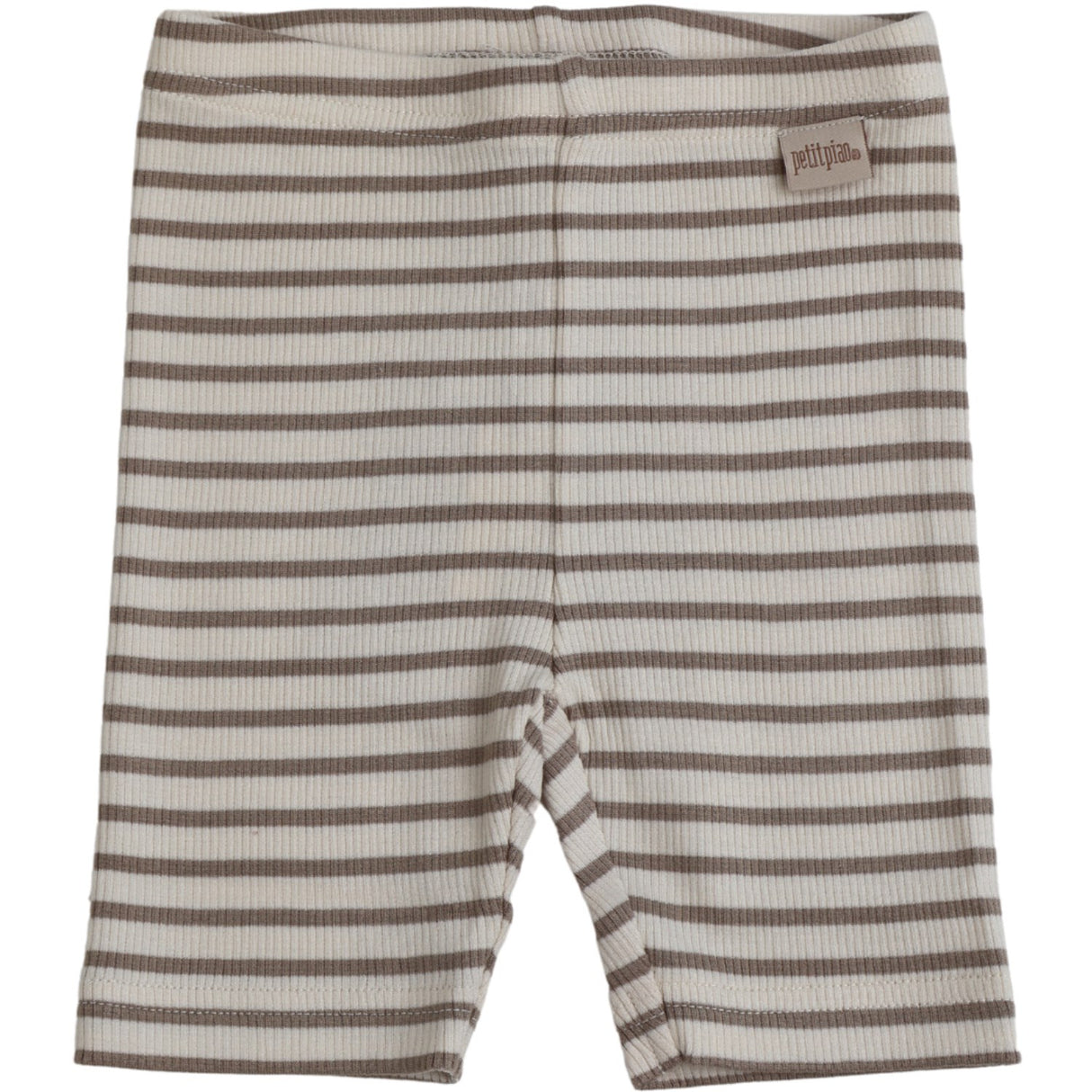 Petit Piao Simply Taupe Shorts Tights Modal Striped