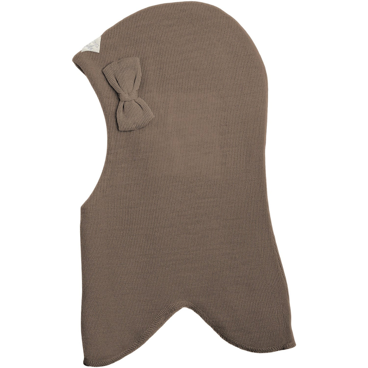 Racing Kids Brown Birch Bark Rund Balaclava Med Bow