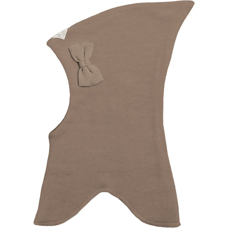 Racing Kids Brown Birch Bark Nisse Balaclava Med Bow