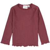 THE NEW Siblings Crushed Berry Krista Rib Blouse