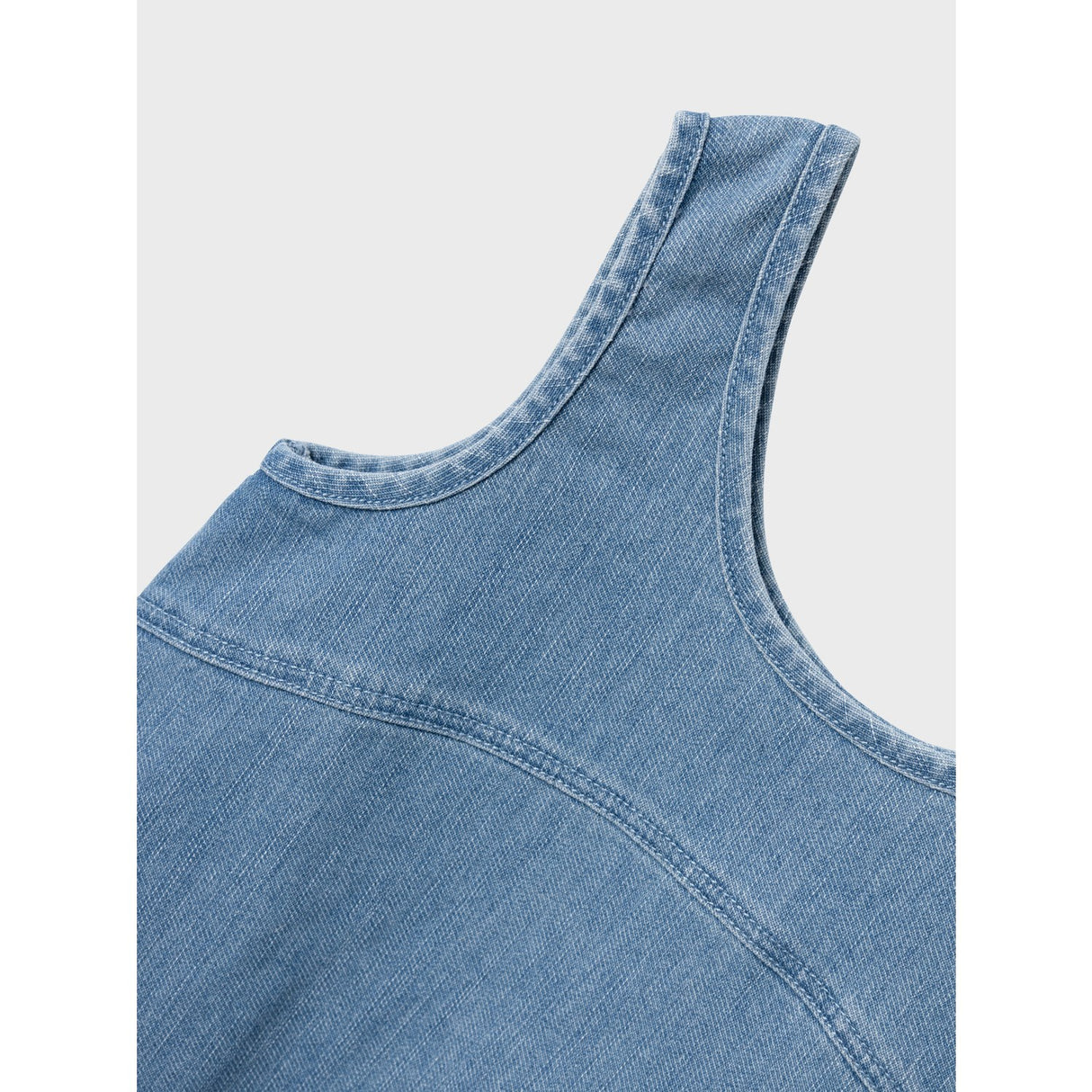 Lil'Atelier Medium Blue Denim Okaja Denim Spencer Dress