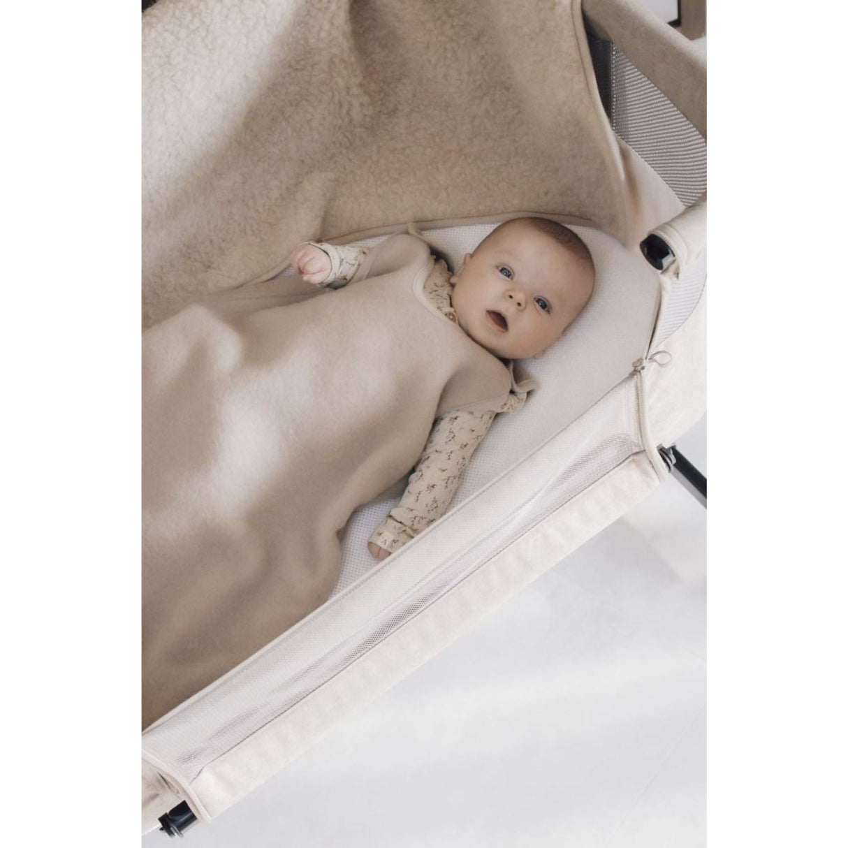 Alwero Beige Sleeping Bag u. Sleeves virgin wool