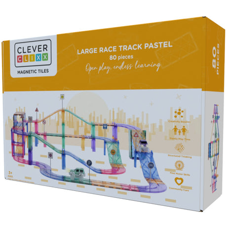 Cleverclixx Pastel  Large Race Track Pastel | 80 pieces