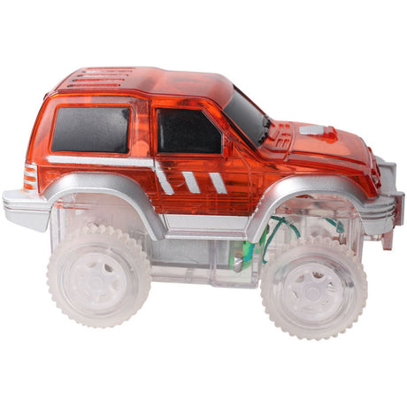 Cleverclixx Red  Race Track Car Red 1 piece