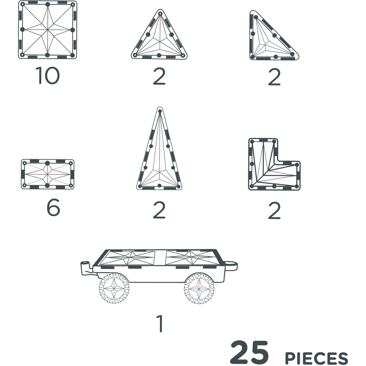 Cleverclixx Intense  Wheels Pack Intense 25 pieces