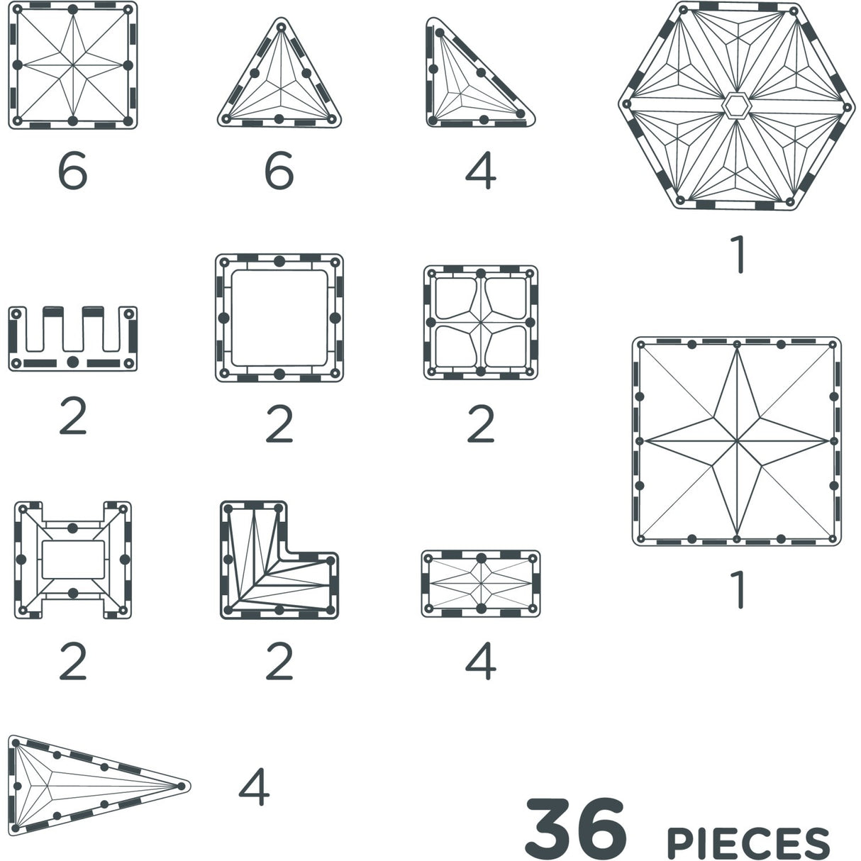 Cleverclixx Pastel  Petite Pastel Pack 36 pieces