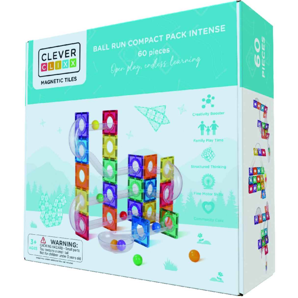 Cleverclixx Intense  Ball Run Compact Pack Intense 60 pieces