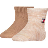 Tommy Hilfiger Classic Khaki Baby Socks 2-pack Runfree