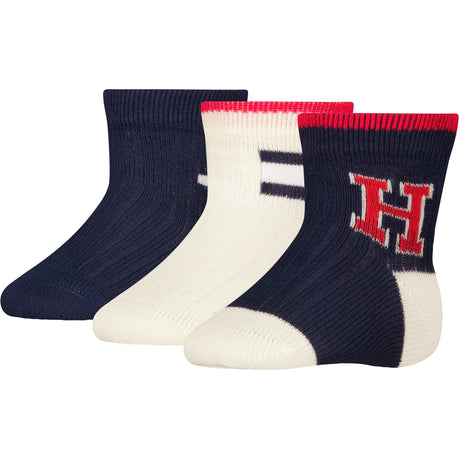 Tommy Hilfiger Navy Baby Socks 3-pack Iconic Giftbox