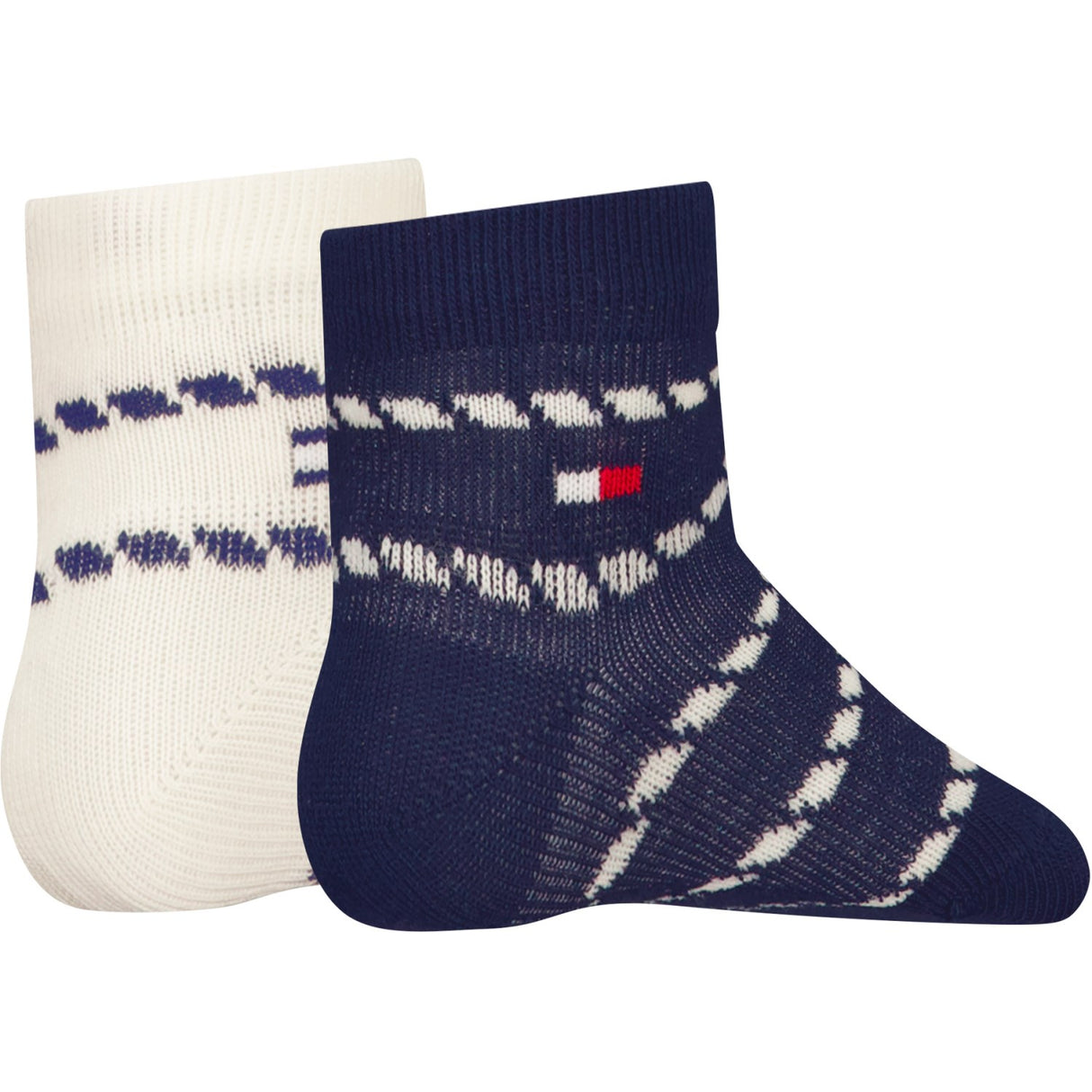 Tommy Hilfiger Navy Baby Socks 2-pack Breton Stripe