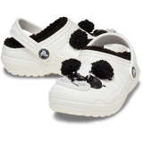 Crocs Chalk/Black Classic Lined IAM Panda Bear ClAnd T