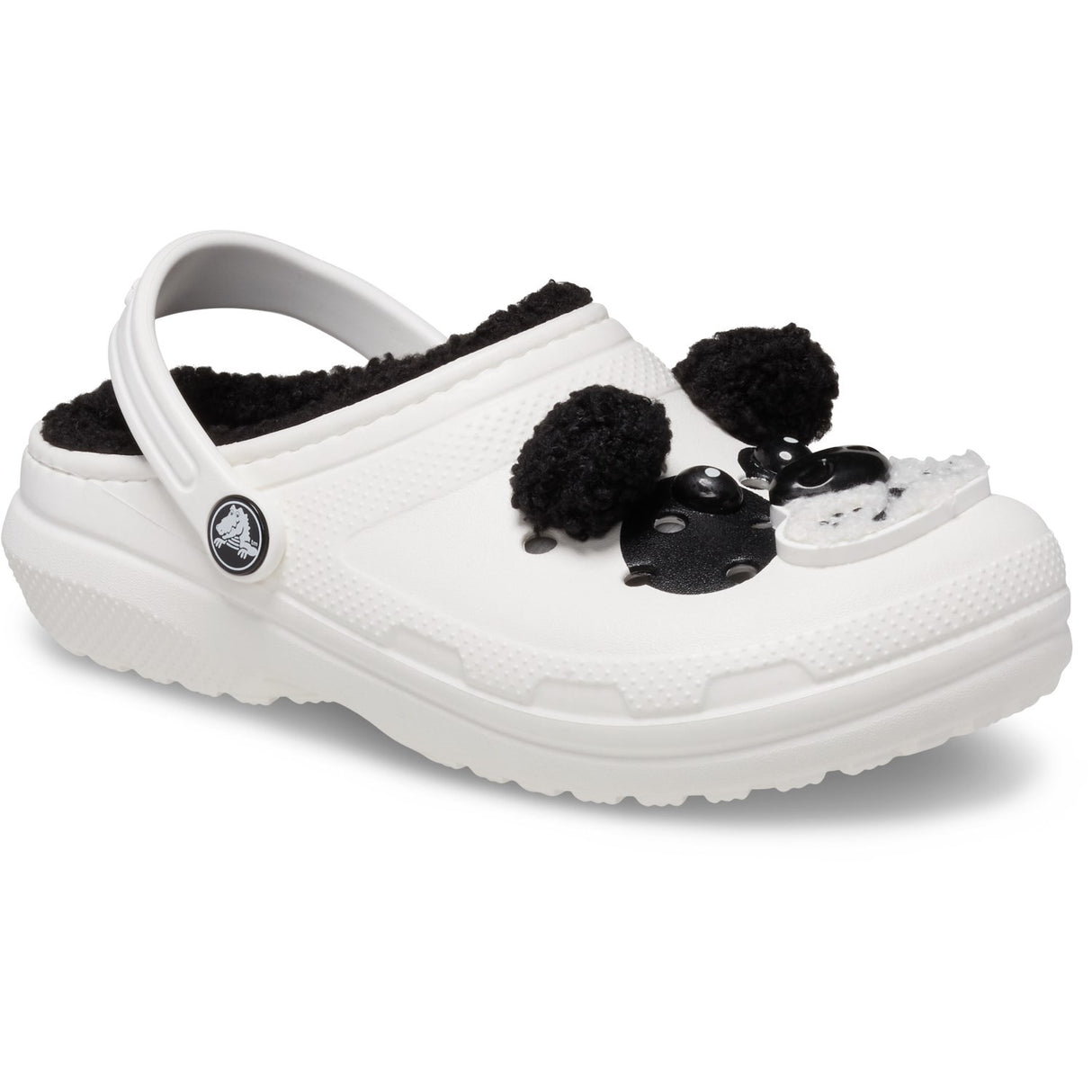 Crocs Chalk/Black Classic Lined IAM Panda Bear ClAnd T