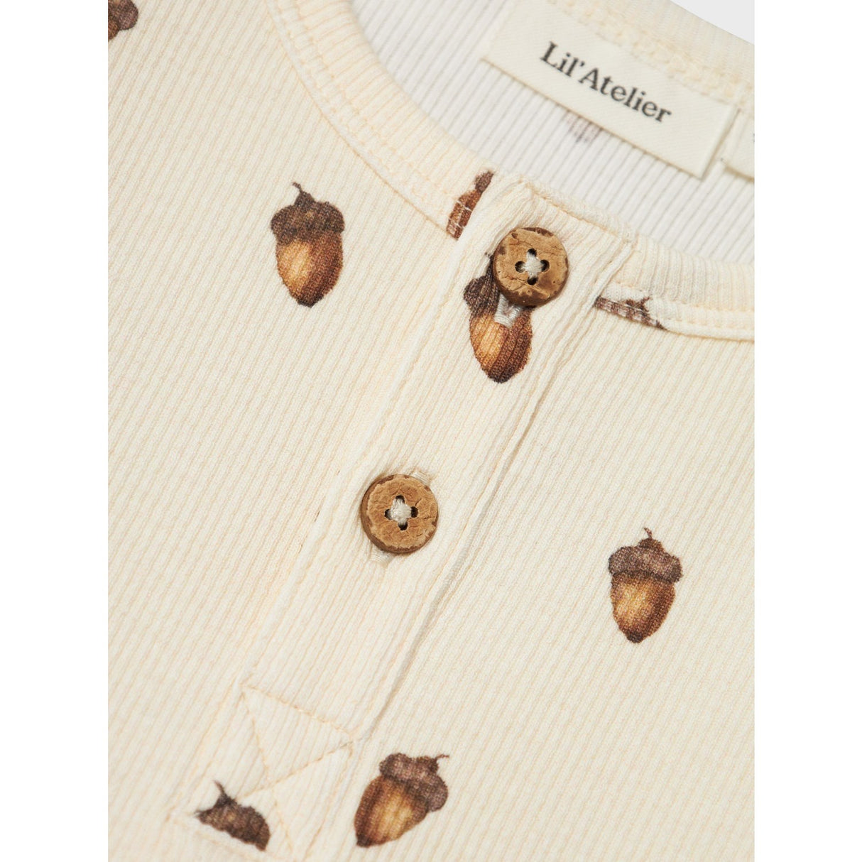 Lil'Atelier Turtledove Acorn Gavo Elo Slim Blouse