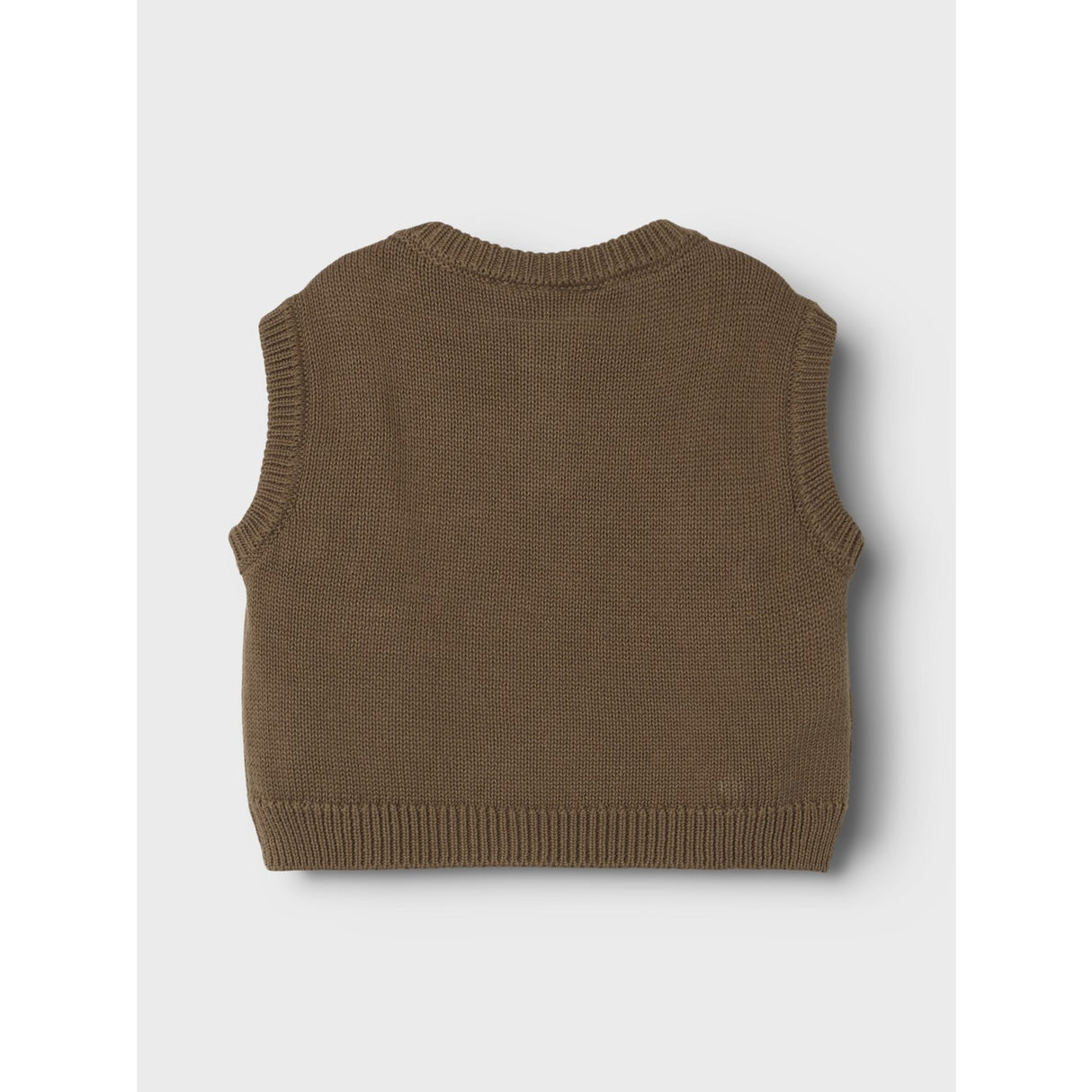 Lil'Atelier Shitake Ramlo Loose Short Knit Vest