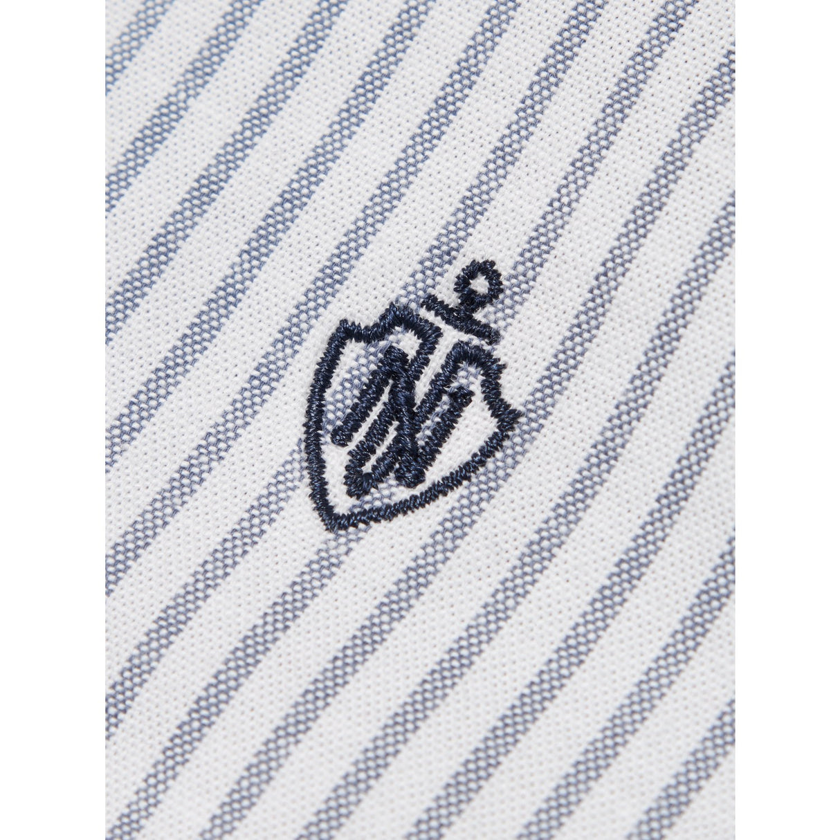 Name It Bright White Thin Stripe - Flint Stone Rekid Shirt