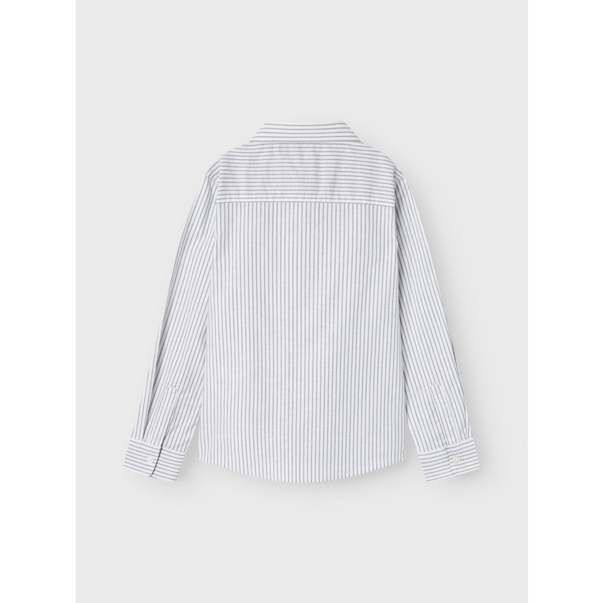 Name It Bright White Thin Stripe - Flint Stone Rekid Shirt