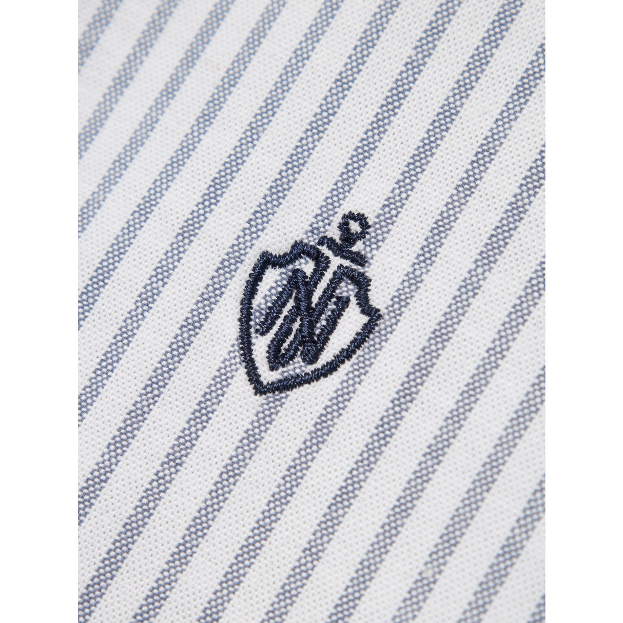 Name It Bright White Thin Stripe - Flint Stone Rekid Shirt