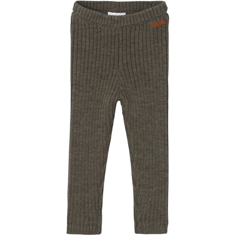 Name It Mulled Basil Wriss Wool Knit Long Johns