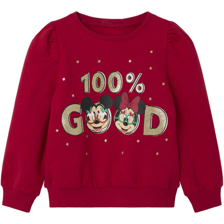 Name It Jester Red Sine Minnie Mouse Sweatshirt