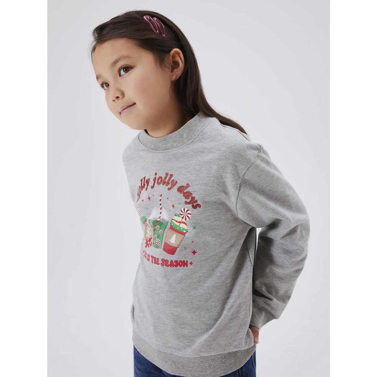 Name It Grey Melange Ruljul Regular Sweatshirt