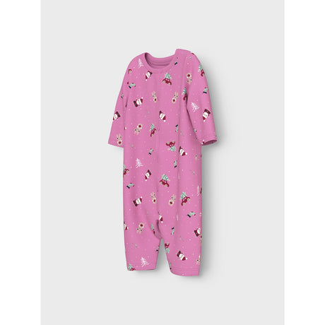 Name It Fuchsia Pink Christmas Elements Vismas Nightsuit