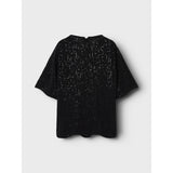 Name It Black Runic Sequin Top