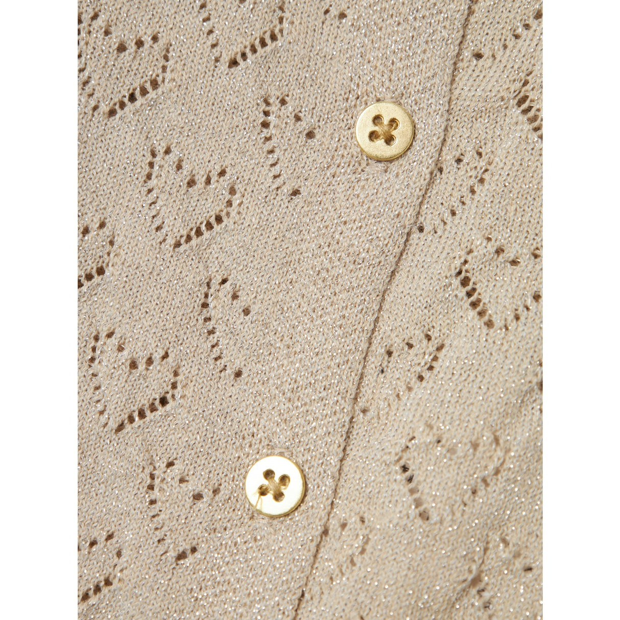 Name It Frosted Almond Riglitter Knit Cardigan