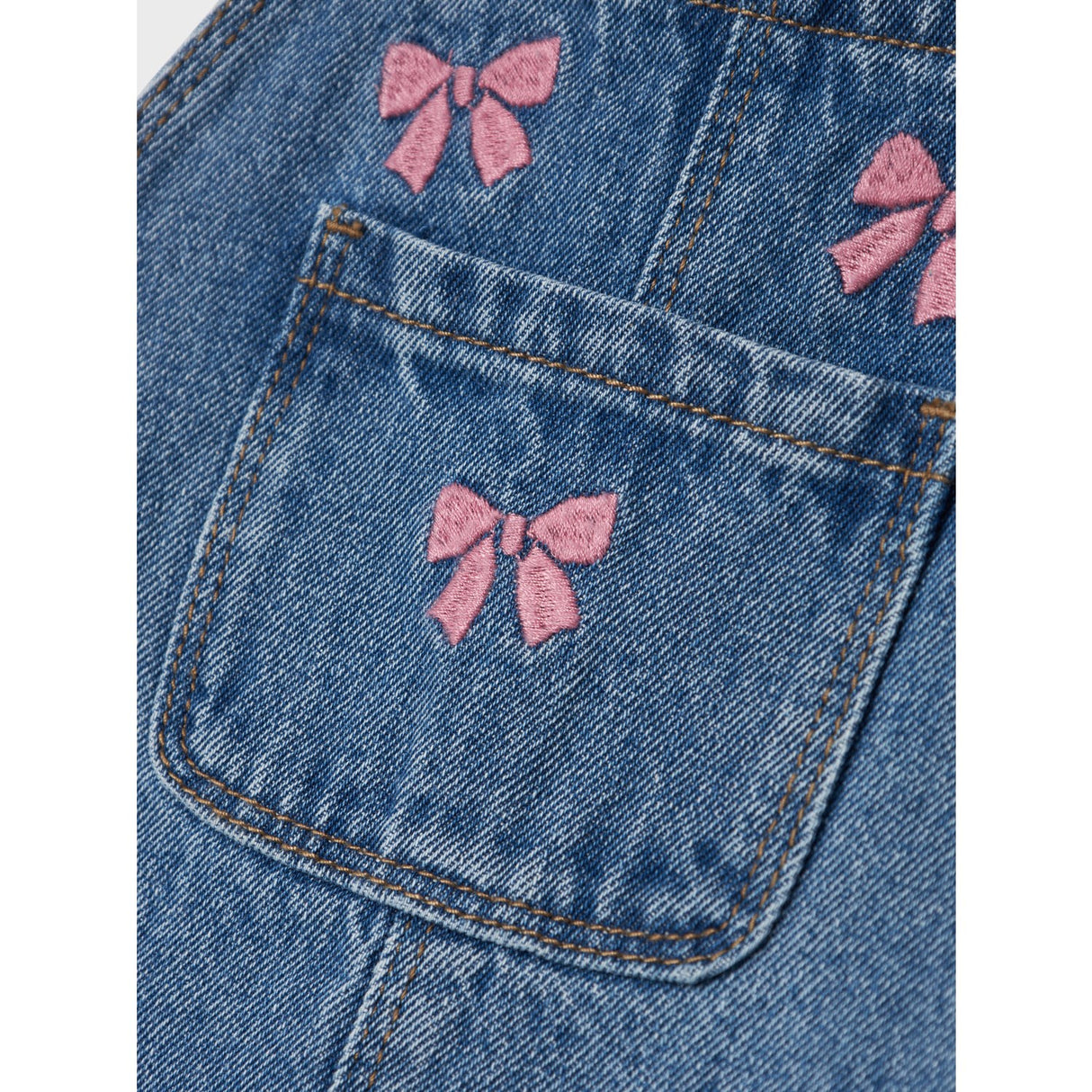 Name It Medium Blue Denim Conny Embroidery Denim Spencer