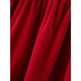 Name It Jester Red Rinna Velour Dress