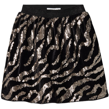 Name It Black Zebra Ranimal Skirt