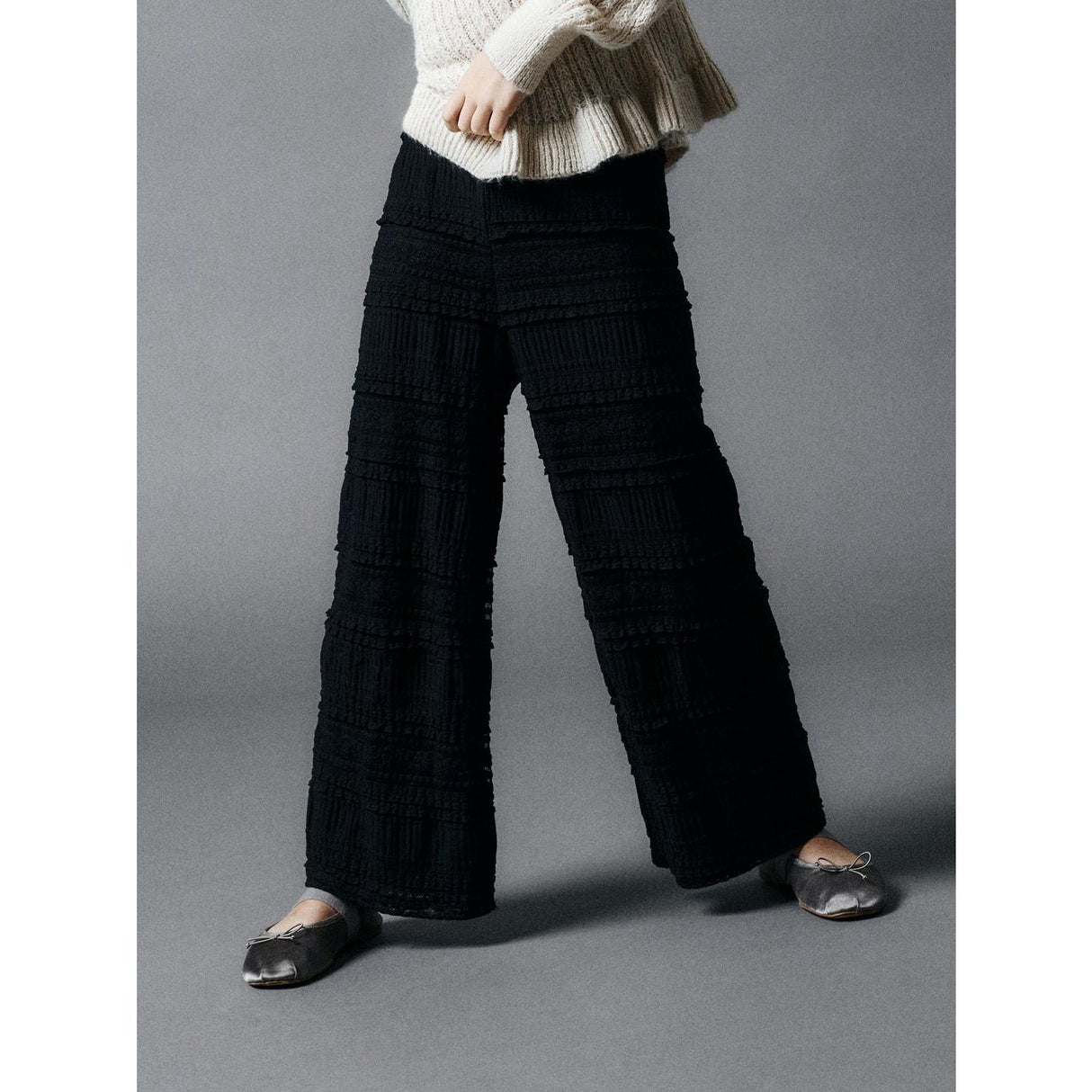 Name It Black Rilkai Wide Pants