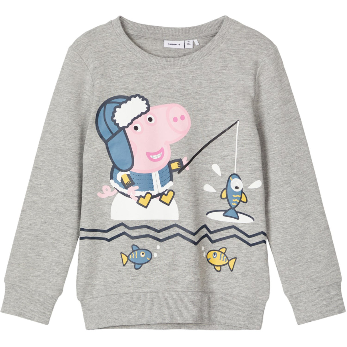 Name It Grey Melange Colbie Peppa Regular Sweatshirt