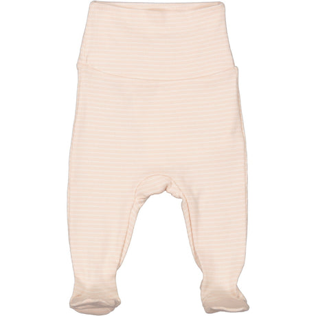 MarMar New Born Modal Fine Rib Rose Quartz Stripe Pixa Pants