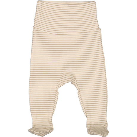 MarMar New Born Modal Fine Rib Sandstone Stripe Pixa Pants