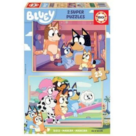 Educa Puzzle Bluey 2 X 25 Brikker, Wood