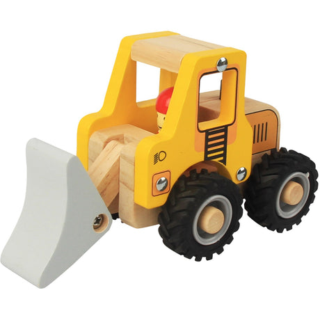 Magni Wooden bulldozer truck with rubber wheel, FSC 100%