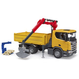 Bruder Scania Super 560R construction truck w.crane,2 pal