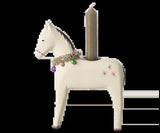 Maileg Wooden candle holder, Large horse