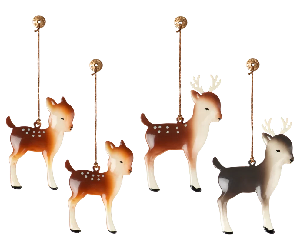 Maileg  Reindeer family, Metal ornaments