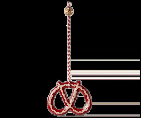 Maileg Metal ornament, Pretzel - Stripe