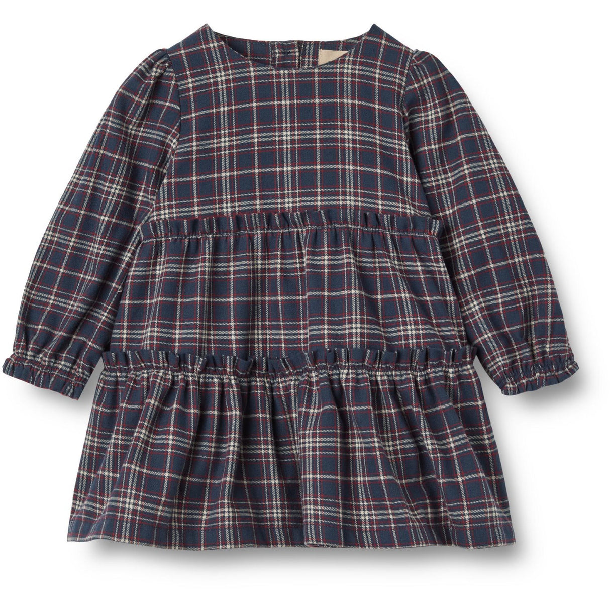 Wheat Navy Check Dress Fanny