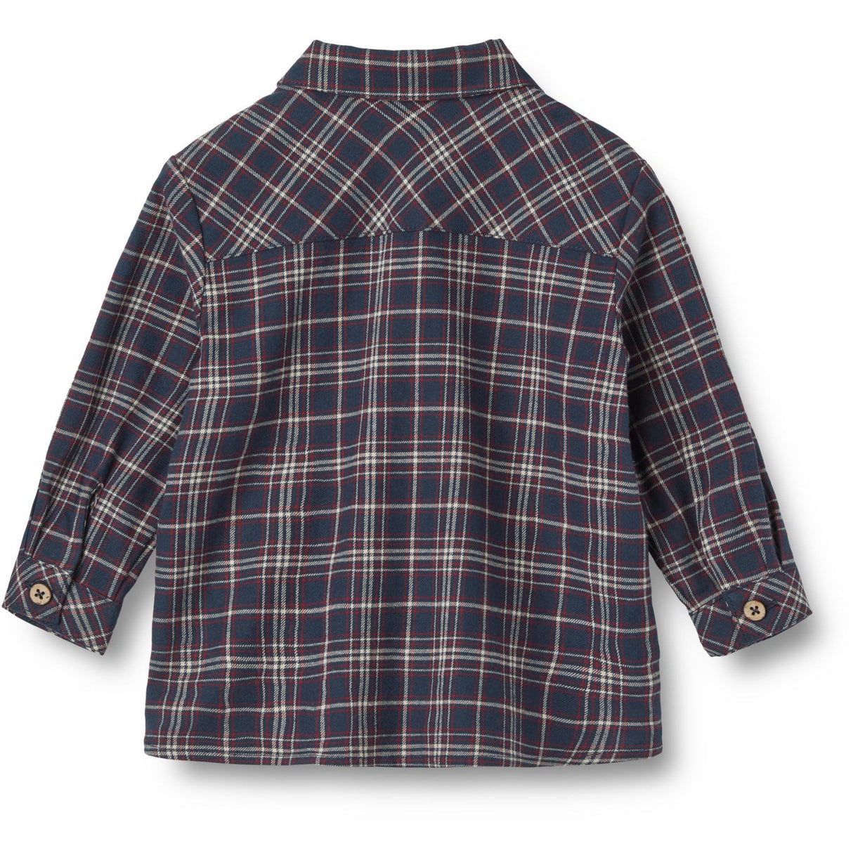 Wheat Navy Check Shirt Oscar